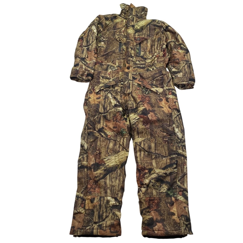 10X Hunting Coveralls Mens M Mossy Oak Break-Up Infinity Insulated Camo Read